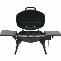 VidaXL Barbecue Au Gaz Portatif Avec Zone De Cuisson Noir - Noir -France Barbecue Soldes Boutique 11121886 5