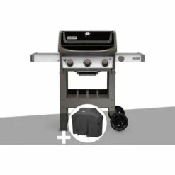 Barbecue Gaz Weber Spirit II E-310 + Plancha + Housse - Noir