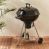 ALICE'S GARDEN Barbecue Charbon De Bois Ø57cm - Georges - Noir émaillé, Barbecue Avec Aérateurs, émaillé, Fumoir, Récupérateur De Cendres - Noir -France Barbecue Soldes Boutique 11485465 1
