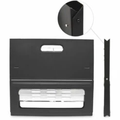 Relaxdays Barbecue Pliable Et Transportable Avec Poignée Pratique En Inox Bac à Charbon Acier Noir Grill été Jardin Parc -France Barbecue Soldes Boutique 11605966 4