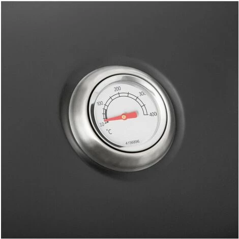 Secret De Gourmet - Grand Barbecue à Charbon Neka Avec Couvercle - Noir 6 Secret De Gourmet - Grand Barbecue à Charbon Neka Avec Couvercle - Noir – Image 4