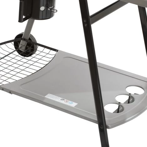 NEKA Barbecue à Charbon Avec Tablette Pyla - Diam. 55 Cm - Noir - 102 X 59 X 103 - Noir 6 NEKA Barbecue à Charbon Avec Tablette Pyla - Diam. 55 Cm - Noir - 102 X 59 X 103 - Noir – Image 4