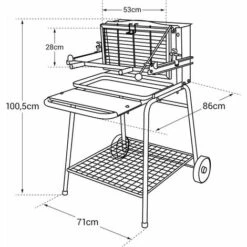 SOMAGIC - Barbecue Au Charbon De Bois à Foyer Vertical RAYMOND - Noir -France Barbecue Soldes Boutique 12263207 3
