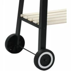 VidaXL Barbecue Au Charbon De Bois Avec Roulettes - Noir 10 VidaXL Barbecue Au Charbon De Bois Avec Roulettes - Noir -France Barbecue Soldes Boutique 12438552 4