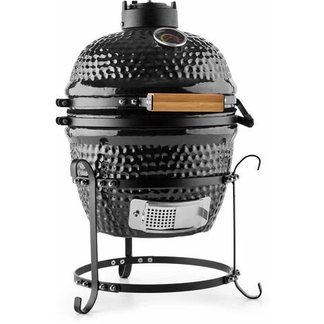 Klarstein Princesize Kamado-Grill Barbecue En Céramique Grille De Barbecue En Acier Inoxydable Barbecue Fumoir BBQ Noir 3 Klarstein Princesize Kamado-Grill Barbecue En Céramique Grille De Barbecue En Acier Inoxydable Barbecue Fumoir BBQ Noir