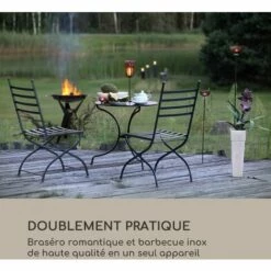 Blumfeldt Caruso Braséro De Jardin Basculant Ø58 Cm Barbecue Inox Ø55 Cm -France Barbecue Soldes Boutique 12991710 2