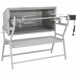 VidaXL Broche à Rôtir De Barbecue Fer Et Acier Inoxydable 10 VidaXL Broche à Rôtir De Barbecue Fer Et Acier Inoxydable -France Barbecue Soldes Boutique 1324797 4