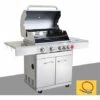 Barbecue Gaz INOX 4 Brûleurs +1 Réchaud 17.5KW,inclus Grill Et Plancha & Thermomètre,Puissance Totale 17.5KW + Kit Flexible,- PHÉNIX GREADEN - Inox 1 Barbecue Gaz INOX 4 Brûleurs +1 Réchaud 17.5KW,inclus Grill Et Plancha & Thermomètre,Puissance Totale 17.5KW + Kit Flexible,- PHÉNIX GREADEN - Inox -France Barbecue Soldes Boutique 14068126 1