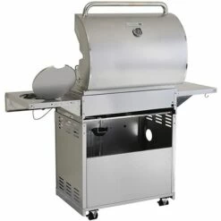 Barbecue Gaz INOX 4 Brûleurs +1 Réchaud 17.5KW,inclus Grill Et Plancha & Thermomètre,Puissance Totale 17.5KW + Kit Flexible,- PHÉNIX GREADEN - Inox -France Barbecue Soldes Boutique 14068126 3