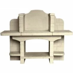 HABITAT ET JARDIN Barbecue En Pierre "Bourgogne" - 1.75 X 0.63 X 1.33 M