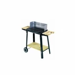 CONCEPT-USINE Barbecue Mobile à Bois Ou Charbon BUFFALO - Noir