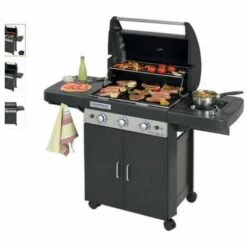Barbecue à Gaz CAMPINGAZ LS DARK 3 Grill Et Plancha 3 Bruleurs