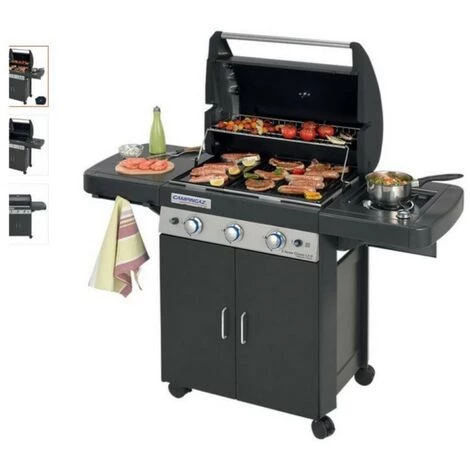 Barbecue à Gaz CAMPINGAZ LS DARK 3 Grill Et Plancha 3 Bruleurs 3 Barbecue à Gaz CAMPINGAZ LS DARK 3 Grill Et Plancha 3 Bruleurs