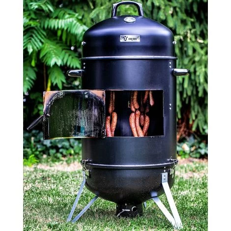 BBQ-Toro Fumoir "Hickory" Ø 46 Cm | Gril De Charbon De Bois Avec Couvercle | Barbecue Smoker 4 BBQ-Toro Fumoir "Hickory" Ø 46 Cm | Gril De Charbon De Bois Avec Couvercle | Barbecue Smoker – Image 2