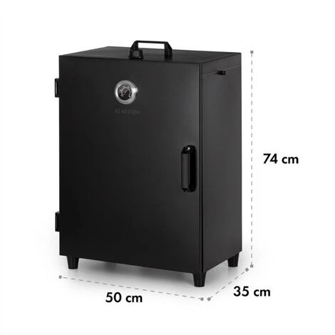 Klarstein Flintstone Fumoir électrique 1600W Thermométre Inox - Noir 4 Klarstein Flintstone Fumoir électrique 1600W Thermométre Inox - Noir â Image 2