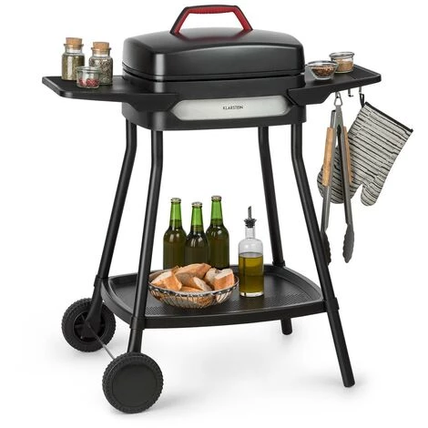 Klarstein Gatsby Grill électrique 2000W 4 Pieds Acier Inox -noir 3 Klarstein Gatsby Grill électrique 2000W 4 Pieds Acier Inox -noir