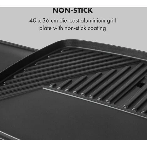 Klarstein Gatsby Grill électrique 2000W 4 Pieds Acier Inox -noir 6 Klarstein Gatsby Grill électrique 2000W 4 Pieds Acier Inox -noir – Image 4
