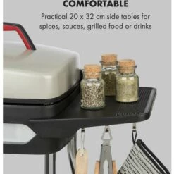 Klarstein Gatsby Grill électrique 2000W Revêtement Antiadhésif - Beige & Noir -France Barbecue Soldes Boutique 18135698 3