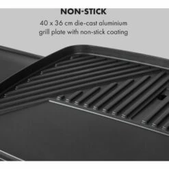 Klarstein Gatsby Grill électrique 2000W Revêtement Antiadhésif - Beige & Noir -France Barbecue Soldes Boutique 18135698 4