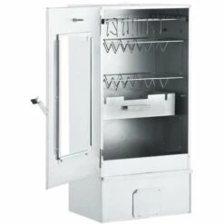 VidaXL Fumoir De Four à BBQ Avec 1 Kg De Copeaux De Bois 44,5x29x83 Cm - Argent 9 VidaXL Fumoir De Four à BBQ Avec 1 Kg De Copeaux De Bois 44,5x29x83 Cm - Argent -France Barbecue Soldes Boutique 18303193 3