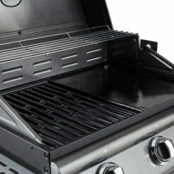 Barbecue Gaz Sur Chariot - Fiesta 3 - Grill + Plancha - Capot Avec Thermomètre Intégré - Surface De Cuisson : 2 762,5 Cm² - Puissance : 10 Kw - Argent - Cook'in Garden 10 Barbecue Gaz Sur Chariot - Fiesta 3 - Grill + Plancha - Capot Avec Thermomètre Intégré - Surface De Cuisson : 2 762,5 Cm² - Puissance : 10 Kw - Argent - Cook'in Garden -France Barbecue Soldes Boutique 18389906 4