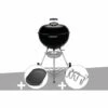 Barbecue à Charbon Weber Original Kettle 57 Cm + Plancha + Support Accessoires -France Barbecue Soldes Boutique 18399922 1