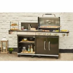 Barbecue Gaz - Grill Et Plancha - FIDGI 4 + Desserte - Cuisine D'extérieur - Cook'in Garden - Noir 8 Barbecue Gaz - Grill Et Plancha - FIDGI 4 + Desserte - Cuisine D'extérieur - Cook'in Garden - Noir -France Barbecue Soldes Boutique 18738739 3