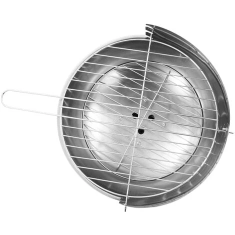 VidaXL Barbecue Au Charbon Sur Support Acier Inoxydable - Argent 7 VidaXL Barbecue Au Charbon Sur Support Acier Inoxydable - Argent â Image 5