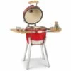 Klarstein Princesize Pro Barbecue Kamado 13" (33cm) Thermomètre Tablettes Latérales Rouge -France Barbecue Soldes Boutique 19195491 1