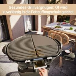 SUNTEC WELLNESS SUNTEC Barbecue Sur Pied Electrique BBQ-9479 [bonnet Détachable Avec Indication De La Température, Tableau Intégré, Plaque à Griller 46x35 Cm, Max. 2400 W] -France Barbecue Soldes Boutique 19322992 4