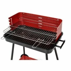 CAESAROO Barbecue Charbon De Bois Avec Coupe-vent Et Roues | Acier -France Barbecue Soldes Boutique 19404405 2