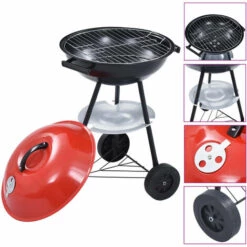 YOUTHUP Barbecue Portable XXL Au Charbon Avec Roues 44 Cm 8 YOUTHUP Barbecue Portable XXL Au Charbon Avec Roues 44 Cm -France Barbecue Soldes Boutique 19550648 3