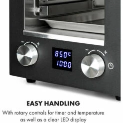 Klarstein Hannibal Barbecue Intérieur Haute Température 2200W 850°C Inox Noir -France Barbecue Soldes Boutique 20285403 5