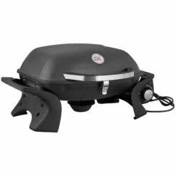 Brasero - Barbecue électrique Portable City- 2200 Watts - Grilles En Acier- Usage Extérieur Et Intérieur - Noir