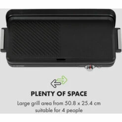 Klarstein Charleroi Turbo Grill De Table électrique 2000W DuoGrill Concept Noir -France Barbecue Soldes Boutique 22845246 3