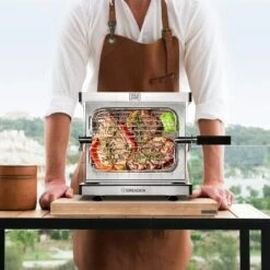 GREADEN Mini Barbecue à Gaz Mobile Beef Chef - Grill Puissant 800°C - Red Dot Award Allemand BBQ Jardin Extérieur Piquenique/Camping - Inox -France Barbecue Soldes Boutique 23668404 4