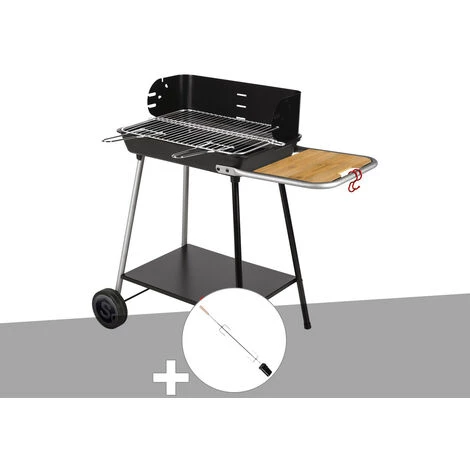 Barbecue Charbon Florence Somagic + Kit Tournebroche - Noir 3 Barbecue Charbon Florence Somagic + Kit Tournebroche - Noir