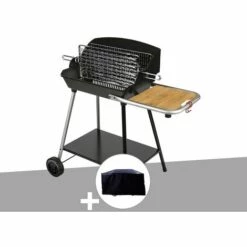 Barbecue Horizontal Et Vertical Excel Grill Somagic + Housse - Vert