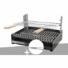 Barbecue Charbon - Grilloir à Poser Somagic + Pince En Inox - Noir -France Barbecue Soldes Boutique 24092979 1