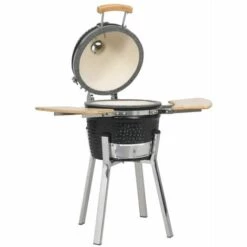 VidaXL Kamado Barbecue à Fumoir Céramique 81 Cm - Noir