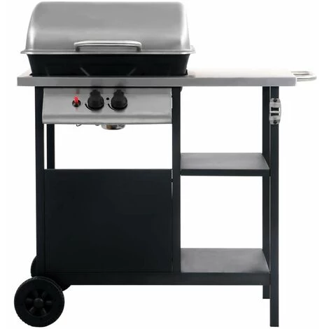 Hommoo Barbecue A Gaz Avec Tablette A 3 Couches Noir Et Argente HDV33168 5 Hommoo Barbecue A Gaz Avec Tablette A 3 Couches Noir Et Argente HDV33168 – Image 3