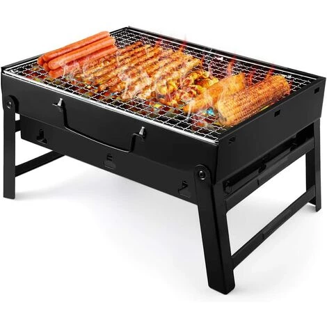BEARSU Grill Barbecue, Portable Et Pliable Barbecue De Table Au Charbon De Bois Sans Fumée En Acier Inoxydable à L'Extérieur BBQ Pour Jardin Terrasse Pique-Nique Camping Voyage (36 X 29 X 7.5 Cm) 3 BEARSU Grill Barbecue, Portable Et Pliable Barbecue De Table Au Charbon De Bois Sans Fumée En Acier Inoxydable à L'Extérieur BBQ Pour Jardin Terrasse Pique-Nique Camping Voyage (36 X 29 X 7.5 Cm)