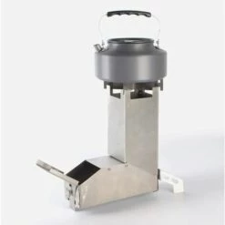 BEARSU Rocket Stove, Outdoor Collapsible Wood Burning Stainless Steel Rocket Stove Backpacking Camp Tent Pique-Nique BBQ Stove, Chauffage De Survie En Plein Air -France Barbecue Soldes Boutique 26563377 3