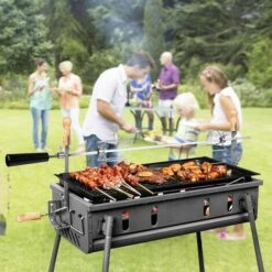 MVPOWER 107CM BBQ Tournebroche Avec Moteur 4W 220-240V 50Hz Électrique Automatique Rotatif En Acier Inoxydable Pour Grill Barbecue, Certification CE, LFGB, Argent 11 MVPOWER 107CM BBQ Tournebroche Avec Moteur 4W 220-240V 50Hz Électrique Automatique Rotatif En Acier Inoxydable Pour Grill Barbecue, Certification CE, LFGB, Argent -France Barbecue Soldes Boutique 26976836 5