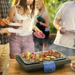 MOULINEX BG134812 Accessimo Barbecue électrique De Table, Barbecue D'extérieur, Bac A Eau, Utilisation Simple, Fabriqué En Fr -France Barbecue Soldes Boutique 27605704 3