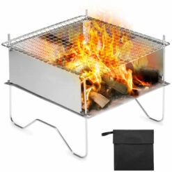 ASUPERMALL Barbecue En Acier Inoxydable Portable