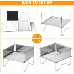 ASUPERMALL Barbecue En Acier Inoxydable Portable -France Barbecue Soldes Boutique 27614685 5