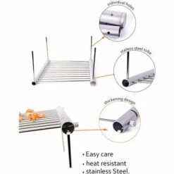 BARES Barbecue Grilles, Barbecue En Acier Inoxydable Barbecue Portable Camping Barbecue Grill Pliable Compact Camping Grill Pour Camping, Randonnée, Pique-nique -France Barbecue Soldes Boutique 27870304 4
