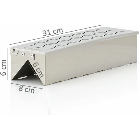 BBQ-Toro Boîte à Fumée En Acier Inoxydable "Triangle" | 31 X 8,5 X 6,5 Cm 6 BBQ-Toro Boîte à Fumée En Acier Inoxydable "Triangle" | 31 X 8,5 X 6,5 Cm – Image 4