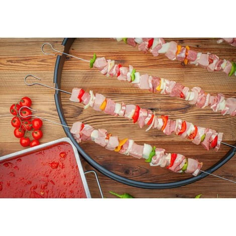 BBQ-Toro Set De Brochettes Pour Gril De Bouilloire De Ø 57 Cm | Acier Inoxydable 4 BBQ-Toro Set De Brochettes Pour Gril De Bouilloire De Ø 57 Cm | Acier Inoxydable – Image 2